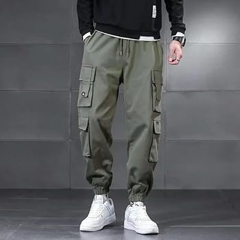 Amazon.com: Multi Pocket Cargo Pants Men Japanese Overalls